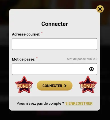 Connexion all'applicazione mobile WIN UNIQUE CASINO
